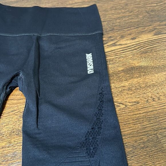 Gymshark Black Seamless Moto Look Leggings - Size Small - Picture 4 of 11